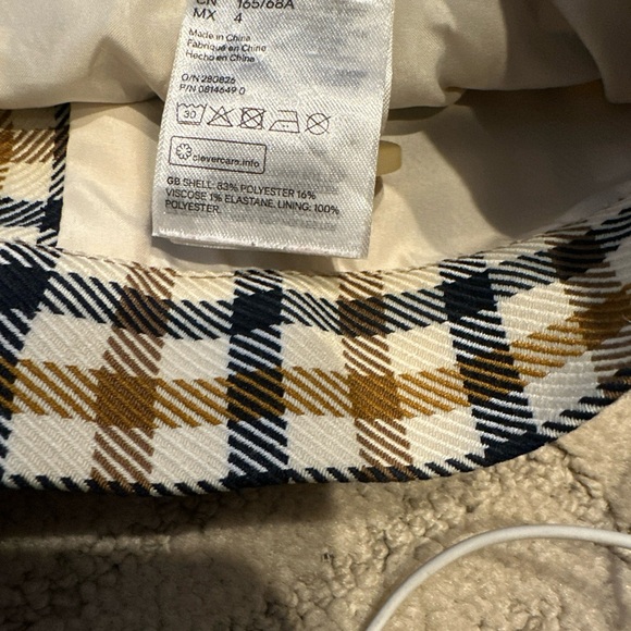 H&M Blazer Skirt Set Womens 2/4 Plaid Checked Button Career Office 90s Clueless - Picture 14 of 14